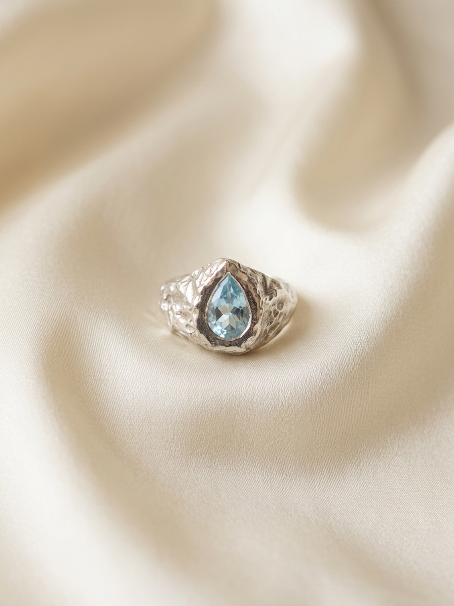Blue Topaz Signet